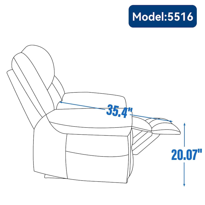 Faux Leather Dual Motor Power Lift Recliner Chair with 8-Point Massage and Lumbar Heating