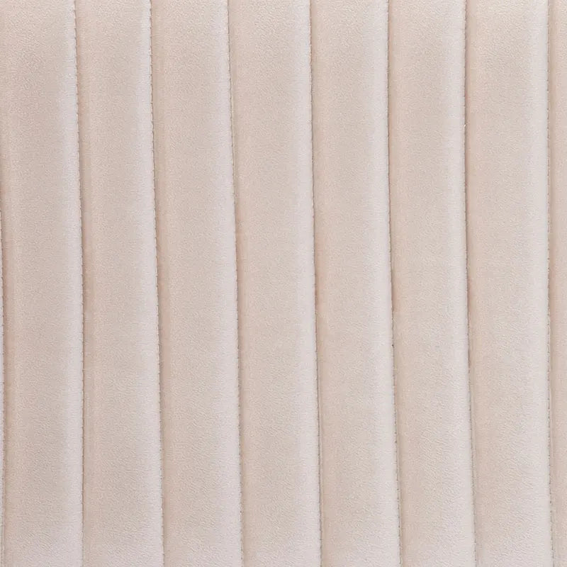 Channel-Tufted Fabric Ottoman
