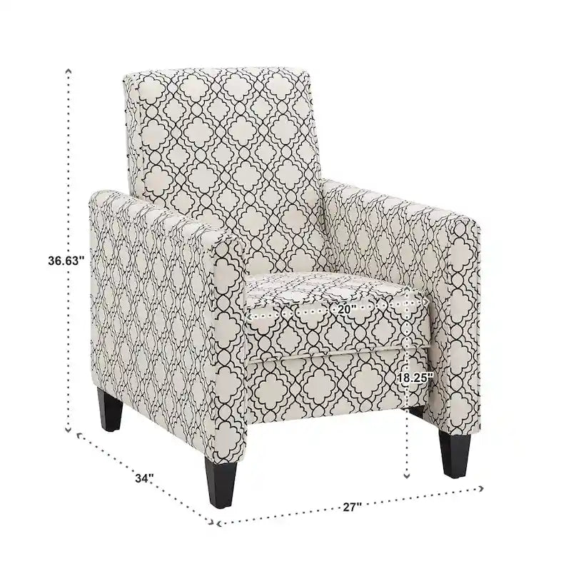 Fabric Push Back Recliner