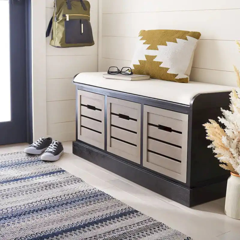 3-Drawer Cushion Bench - 42Wx15Dx20H