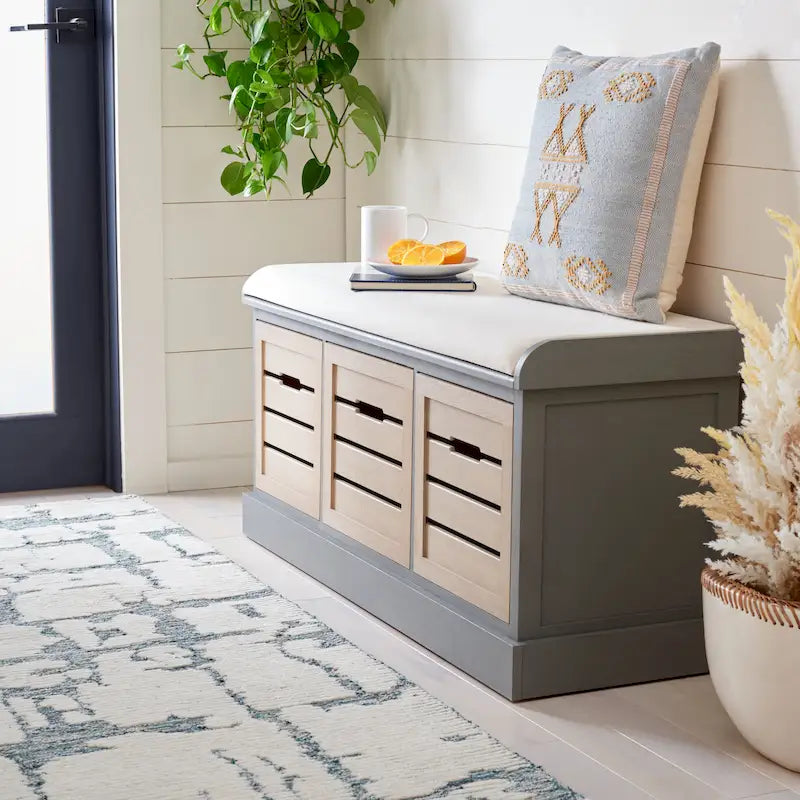 3-Drawer Cushion Bench - 42Wx15Dx20H