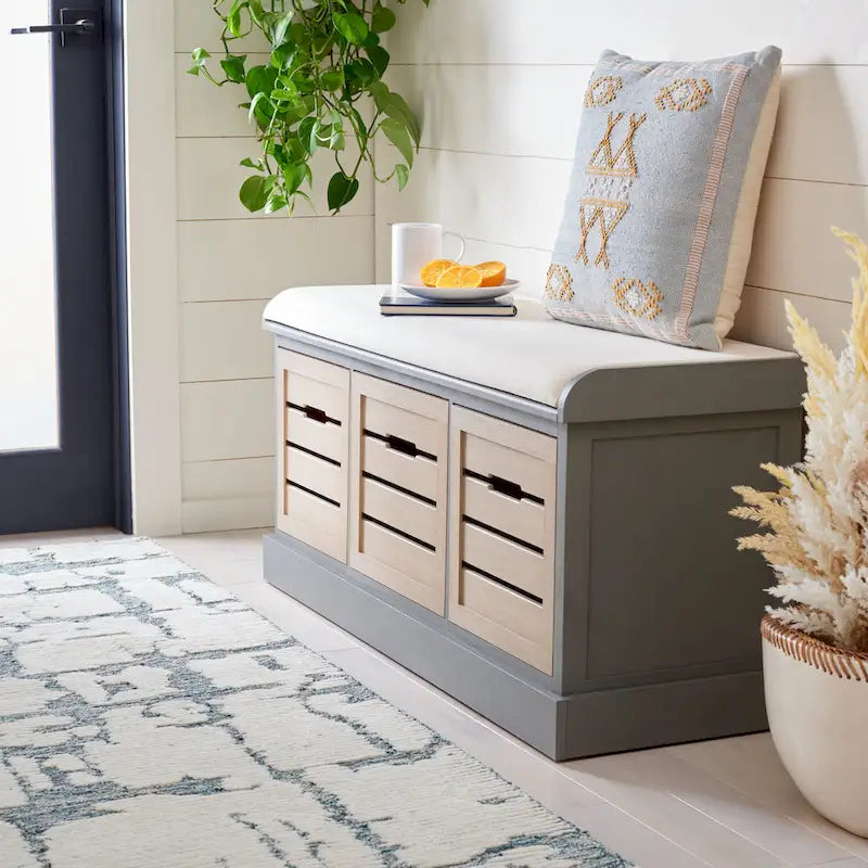 3-Drawer Cushion Bench - 42Wx15Dx20H