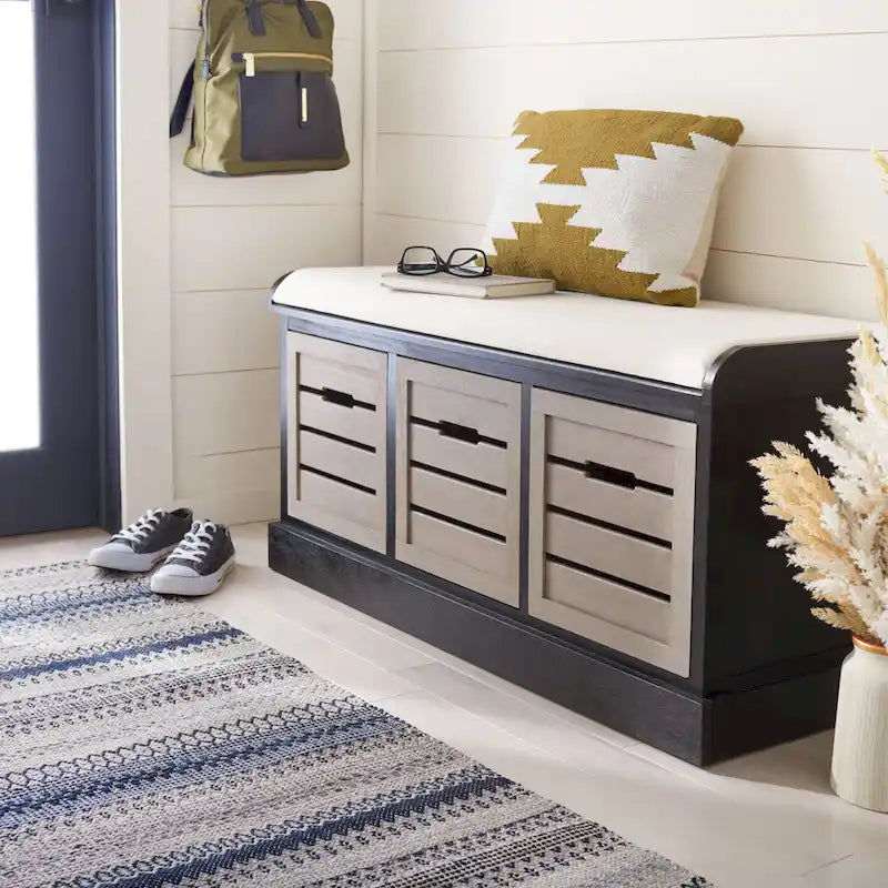 3-Drawer Cushion Bench - 42Wx15Dx20H