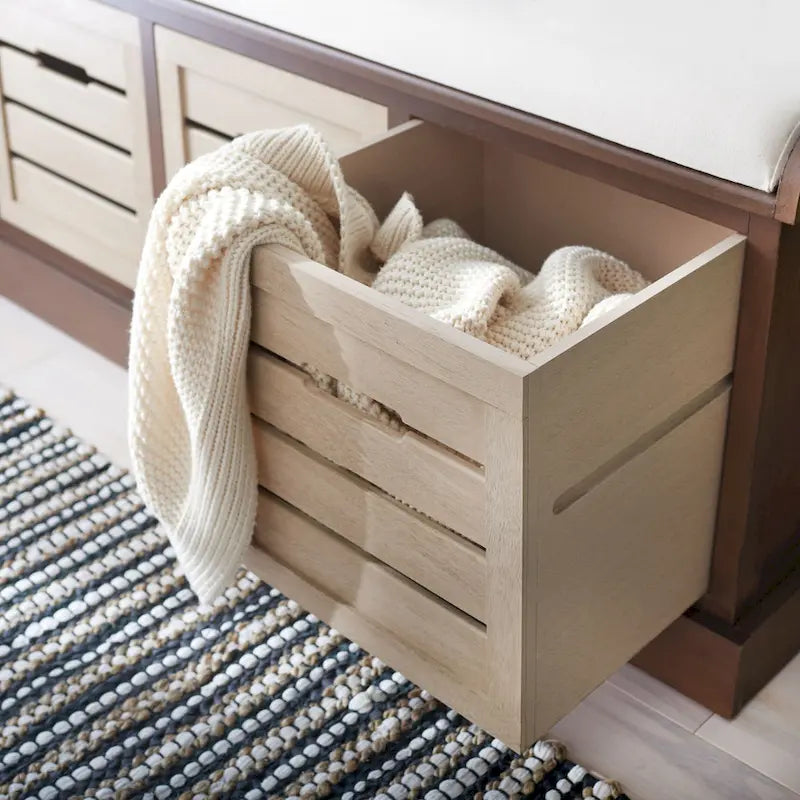 3-Drawer Cushion Bench - 42Wx15Dx20H