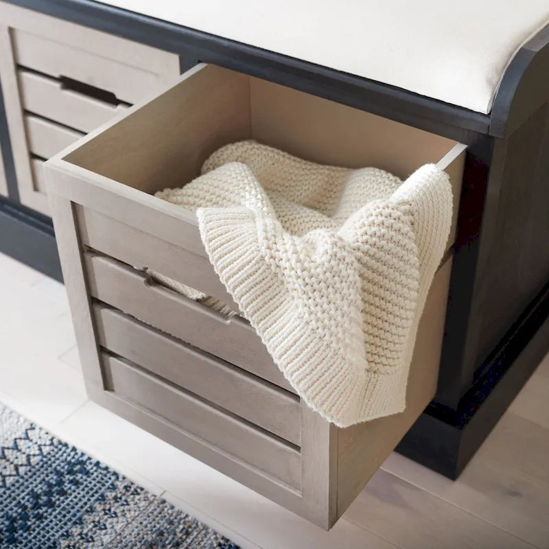 3-Drawer Cushion Bench - 42Wx15Dx20H