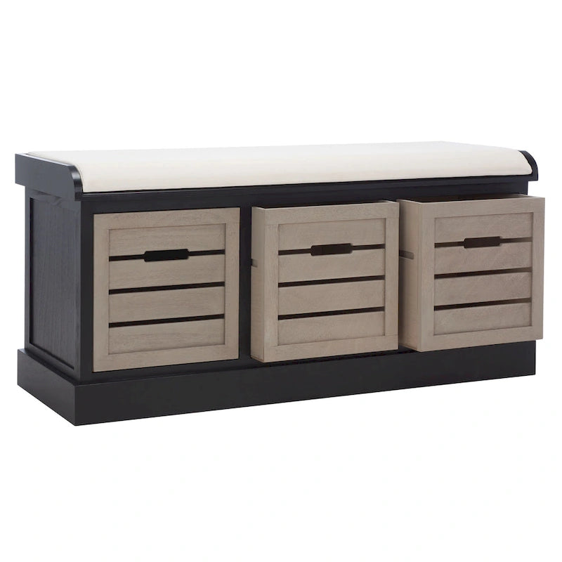 3-Drawer Cushion Bench - 42Wx15Dx20H