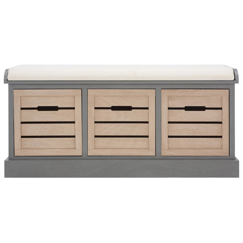 3-Drawer Cushion Bench - 42Wx15Dx20H