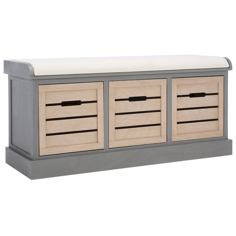3-Drawer Cushion Bench - 42Wx15Dx20H