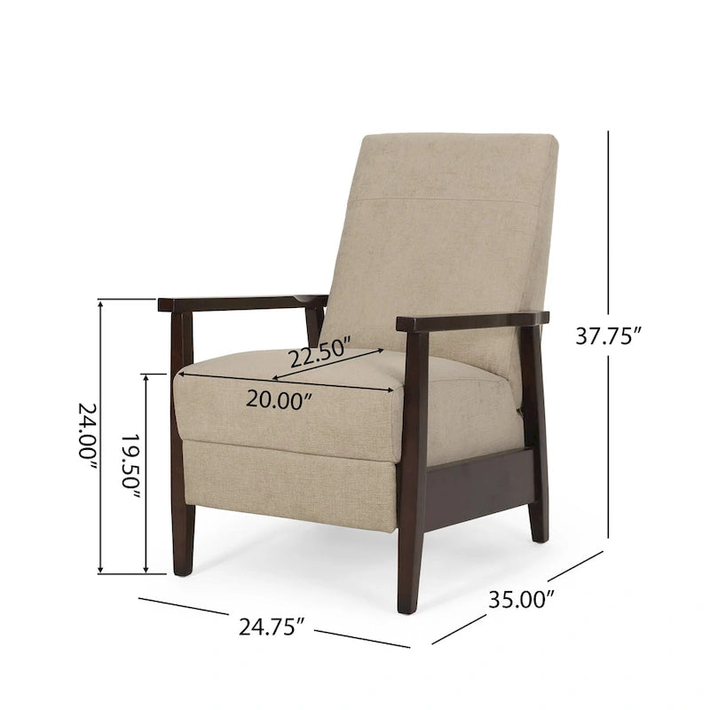 Upholstered Pushback Recliner