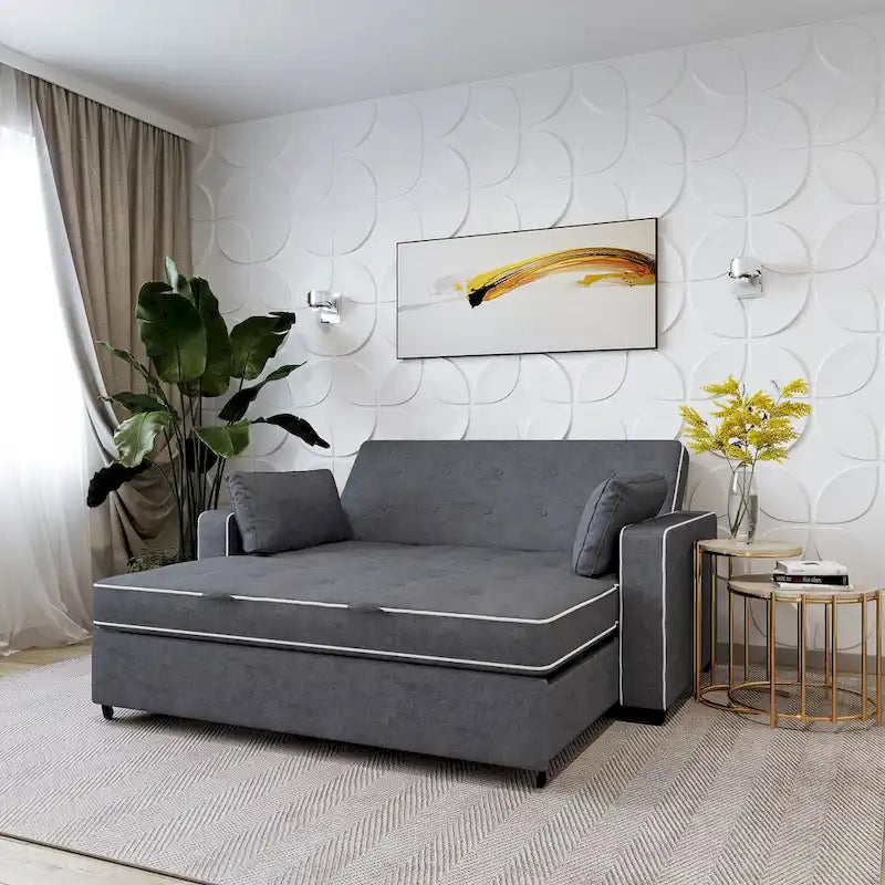 Morrison Full Convertible Loveseat with Finger Guard Protection