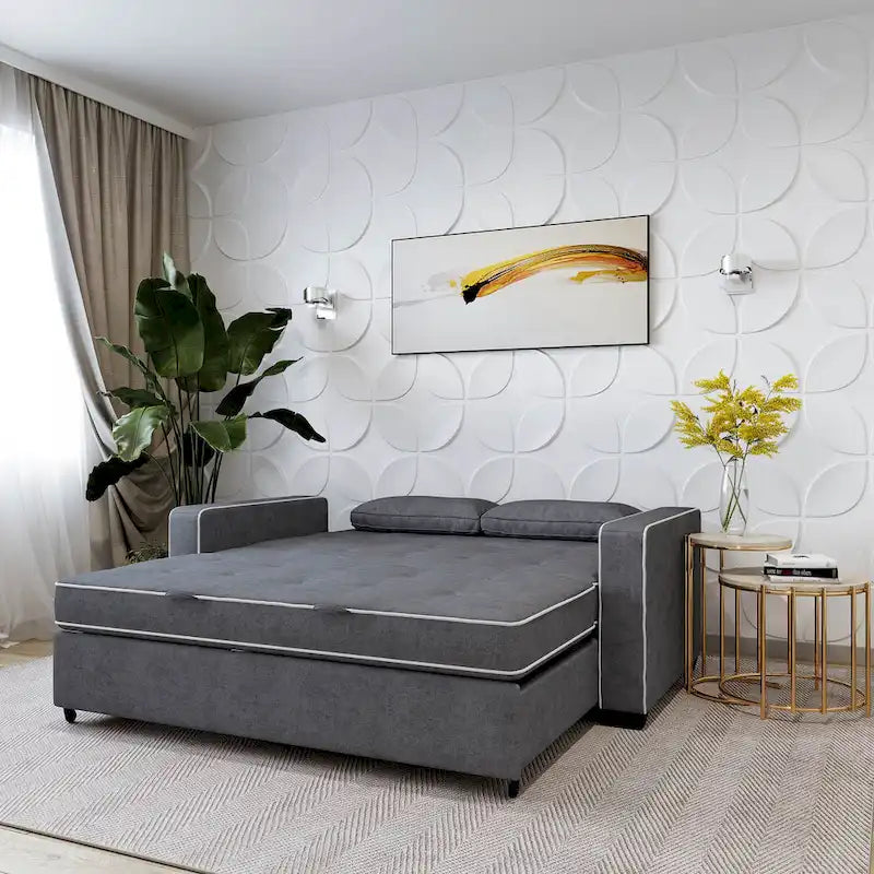 Morrison Full Convertible Loveseat with Finger Guard Protection