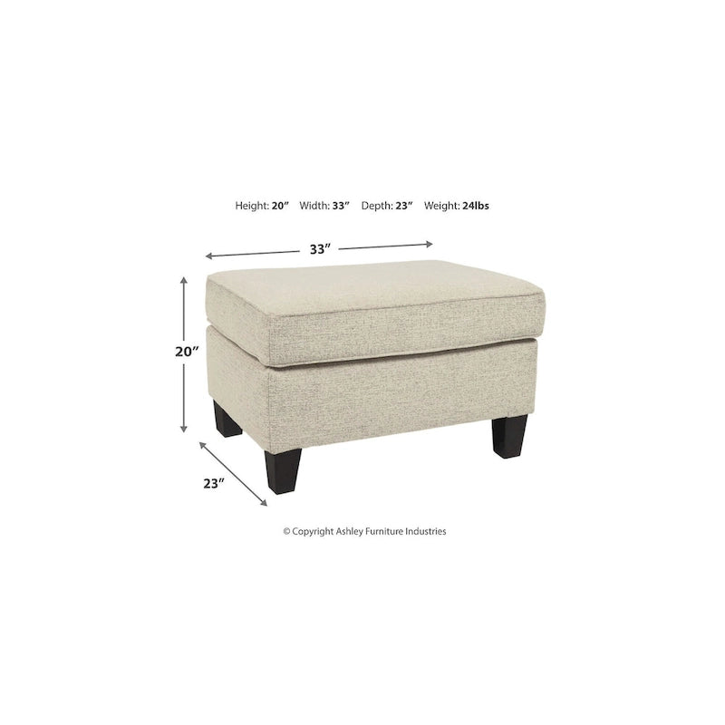 Stone Oversized Ottoman