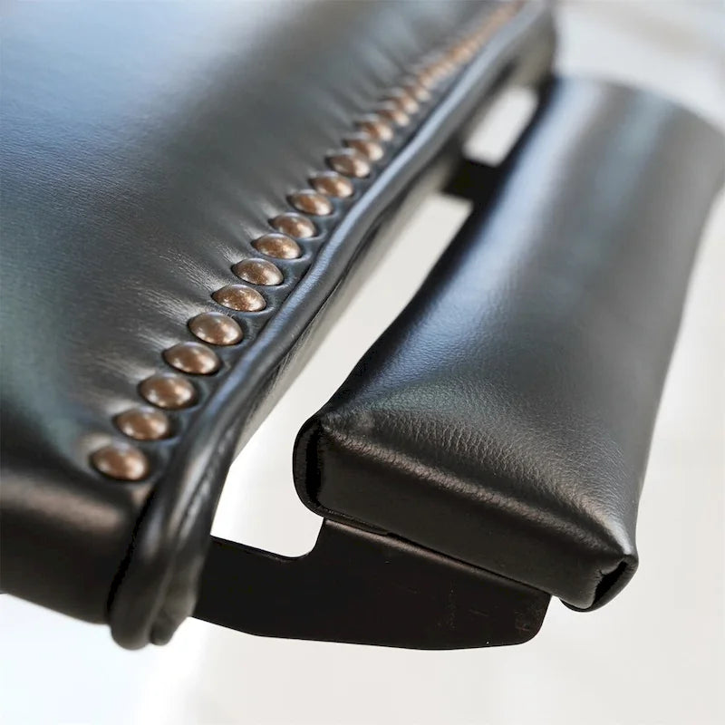 Genuine Leather Power Recliner with Adjustable Headrest and USB Port