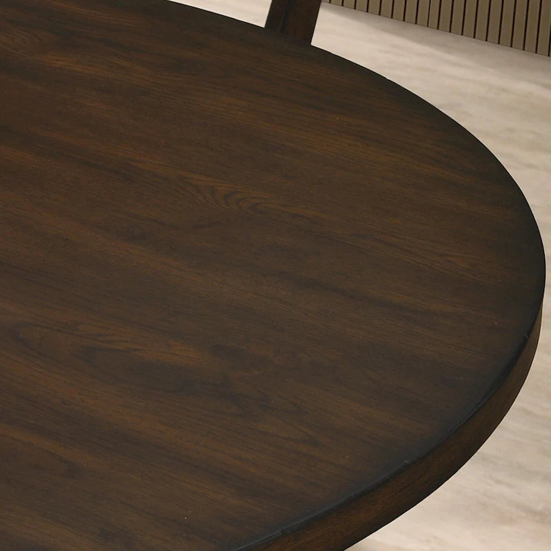 Round Cross-Buck Base Dining Table - 47.25 Diameter