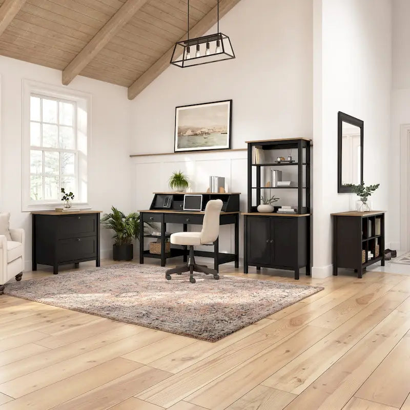 60W L Shaped Computer Desk with Organizer