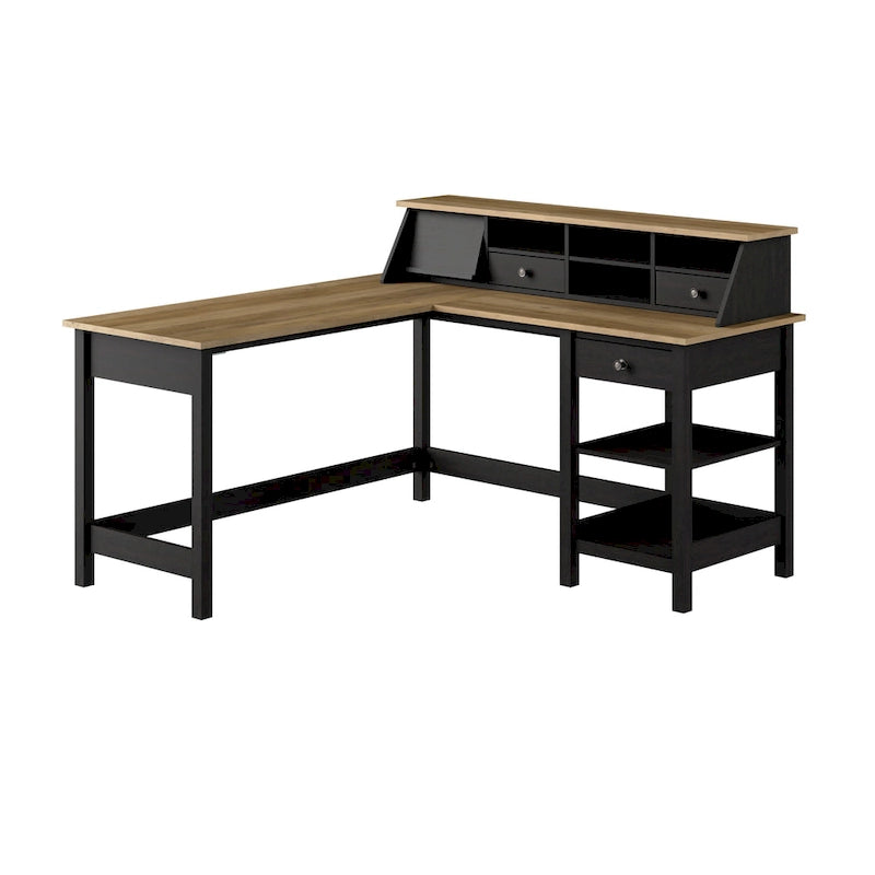 60W L Shaped Computer Desk with Organizer