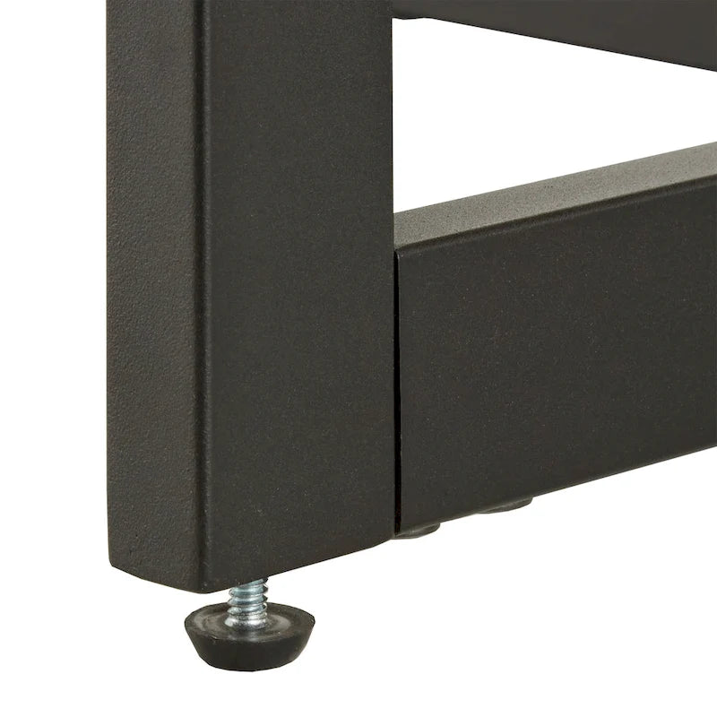 Wood Finish End Table with One Drawer