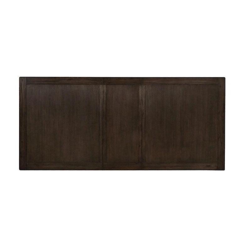 Ruddy Road Espresso 94" Expandable Wood Dining Table with Trestle Base