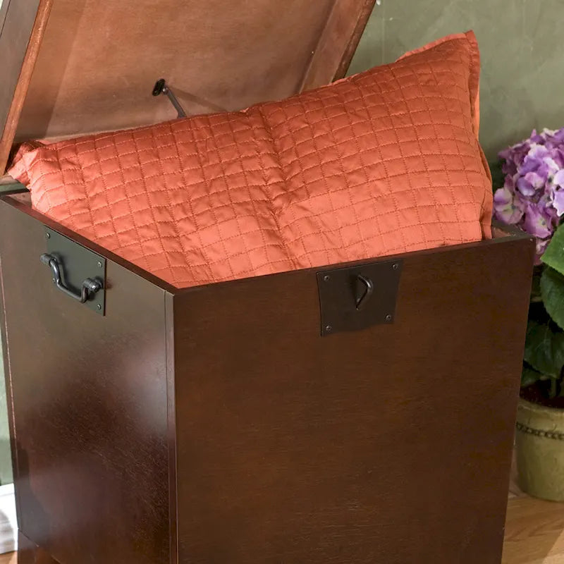 Espresso Trunk Side Table