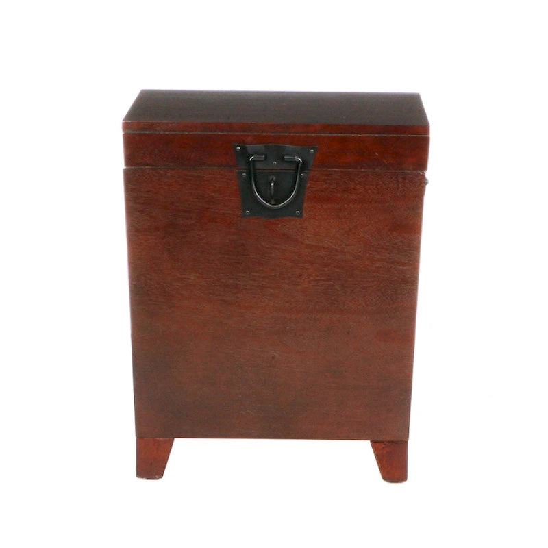 Espresso Trunk Side Table