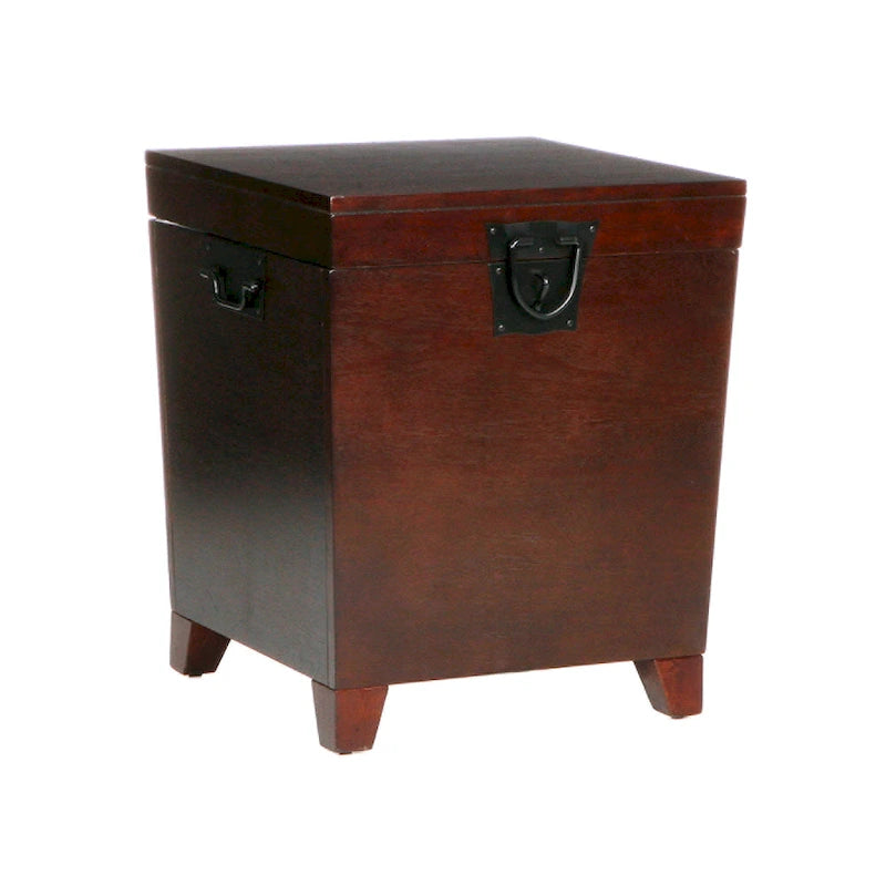 Espresso Trunk Side Table