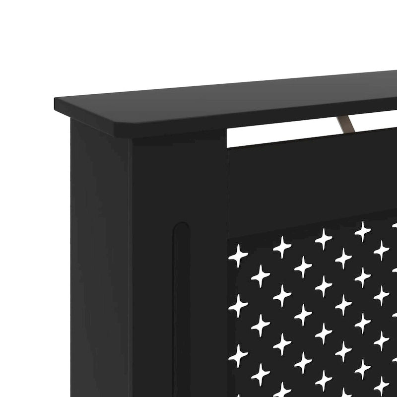 Radiator Cover Black 44.1x7.5x32.1 MDF