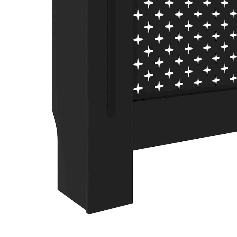 Radiator Cover Black 44.1x7.5x32.1 MDF