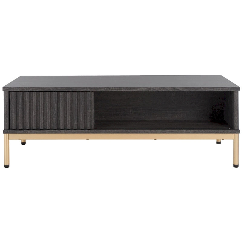 2-Door Storage Coffee Table - 44Wx21Dx15H