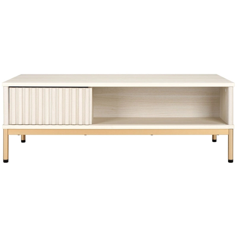 2-Door Storage Coffee Table - 44Wx21Dx15H