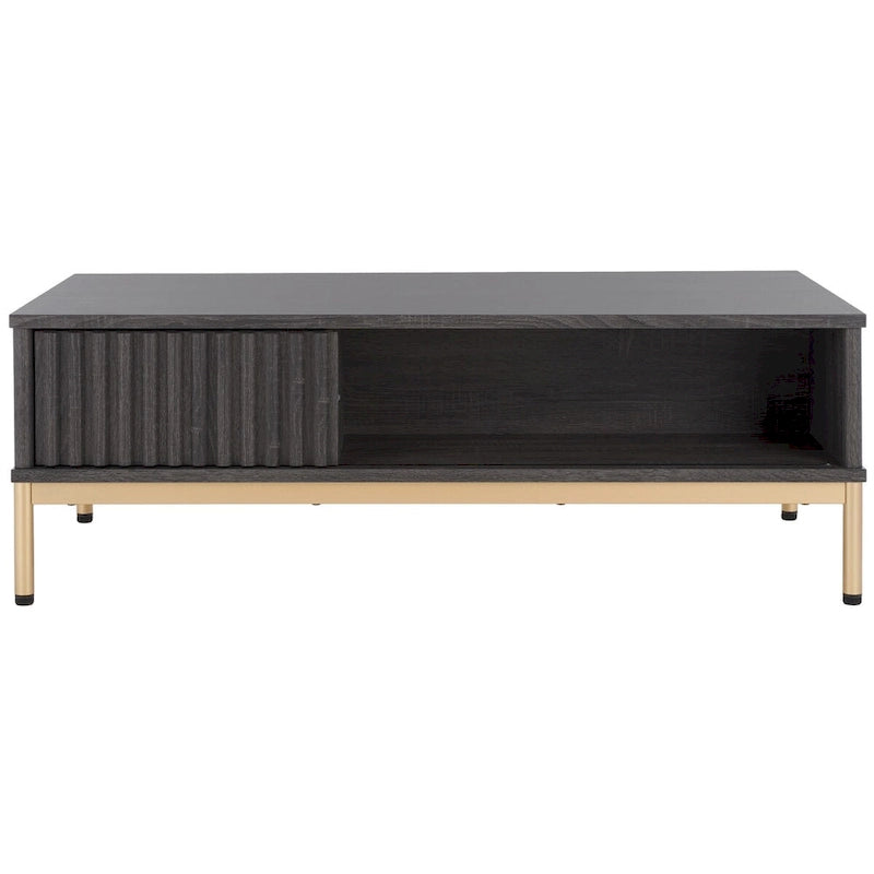 2-Door Storage Coffee Table - 44Wx21Dx15H