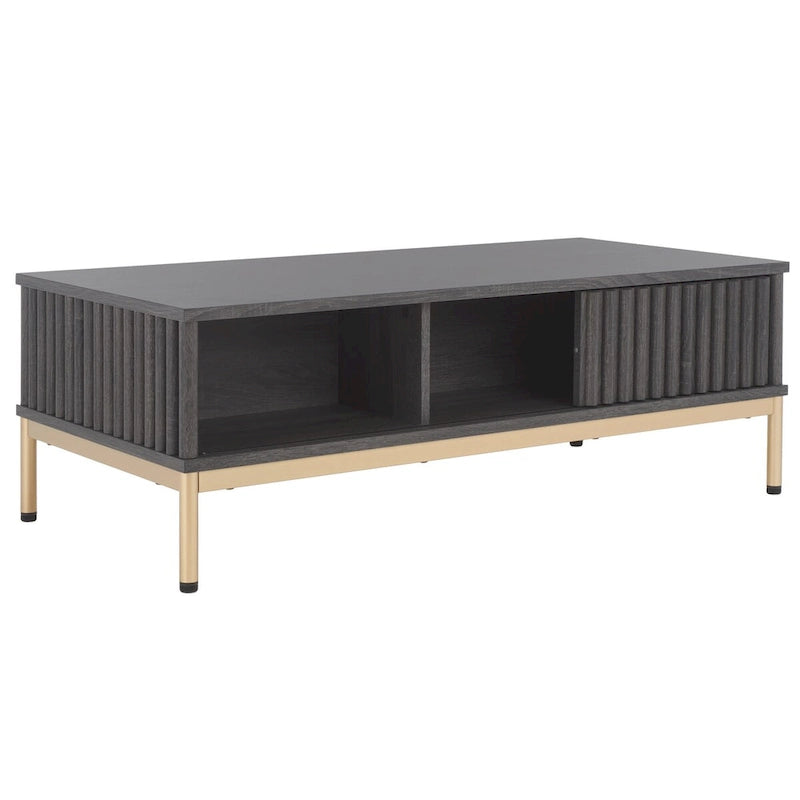 2-Door Storage Coffee Table - 44Wx21Dx15H