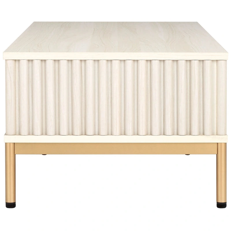 2-Door Storage Coffee Table - 44Wx21Dx15H