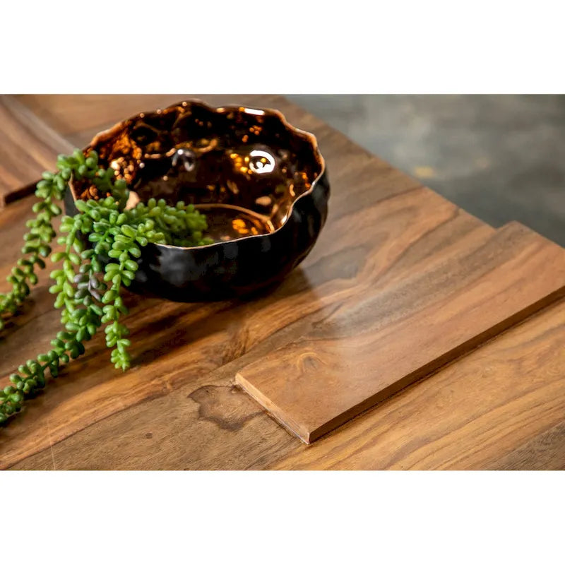 Natural Sheesham Wooden Square Coffee Table