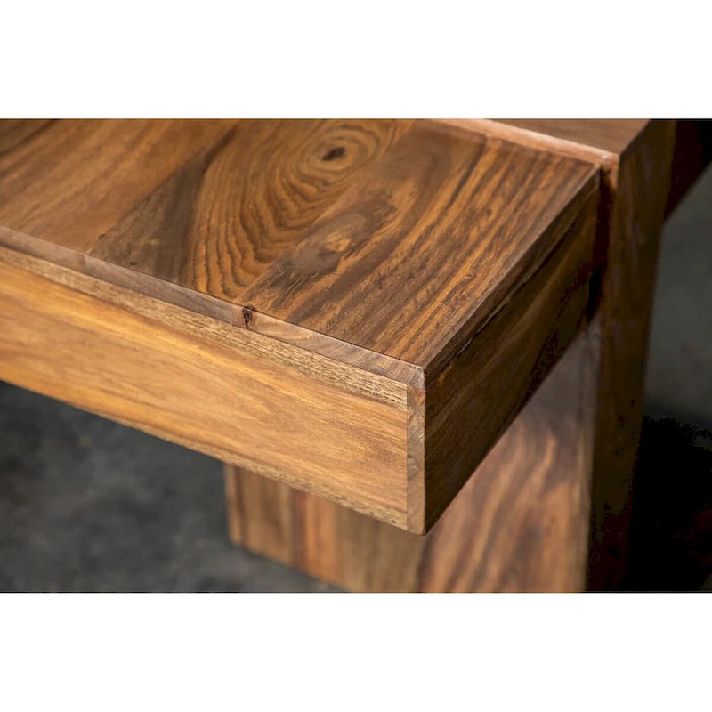 Natural Sheesham Wooden Square Coffee Table