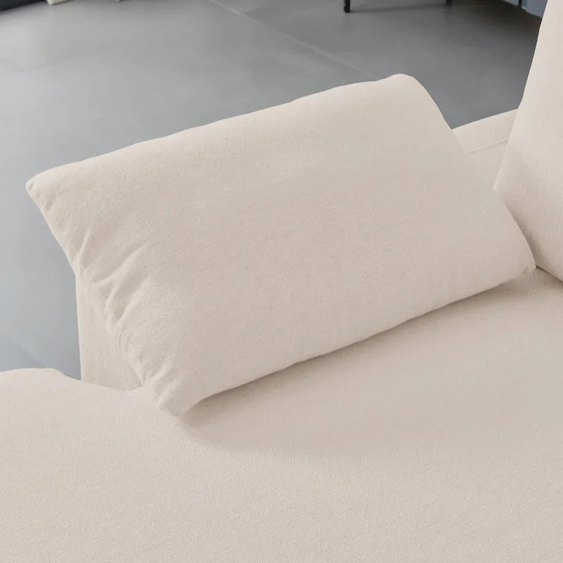 L-Shaped Upholstered Sofa with Chaise