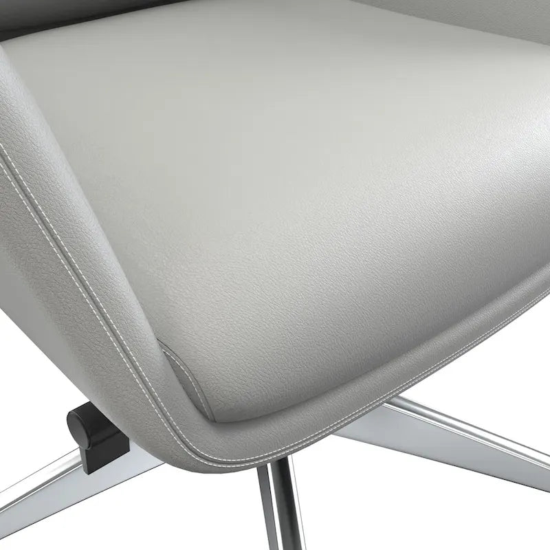 Summit High-Back Leather Office Chair with Swivel and Tilt