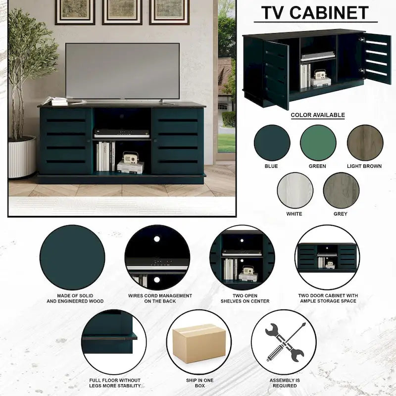 Vintage 47-Inch TV Stand Console