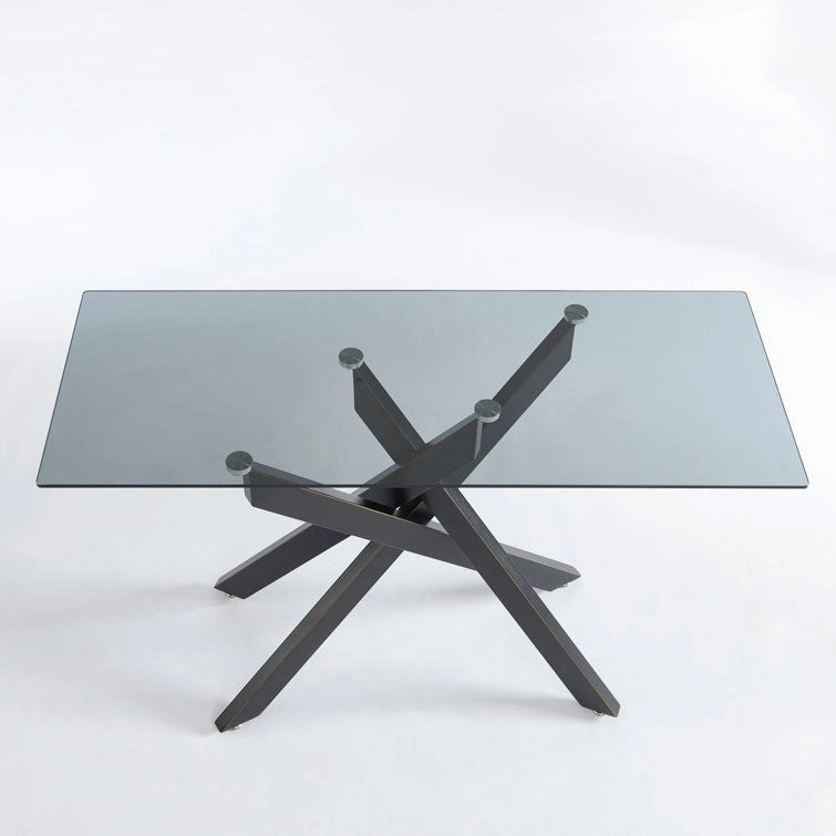45.3 Glass Top Console Table