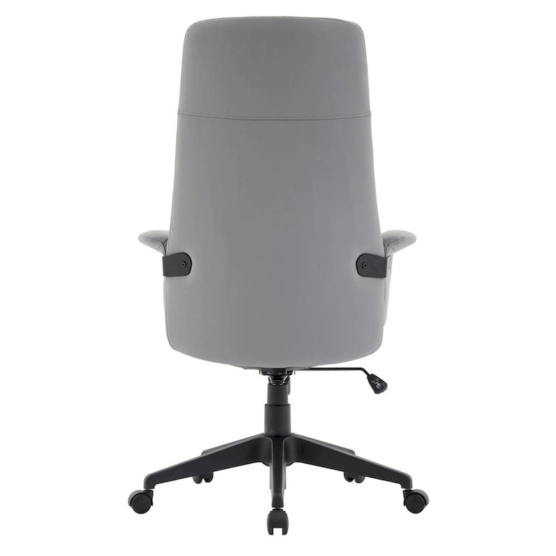 Leather Office Computer Chair Adjustable Height Swivel Desk Chair with Lumbar Support